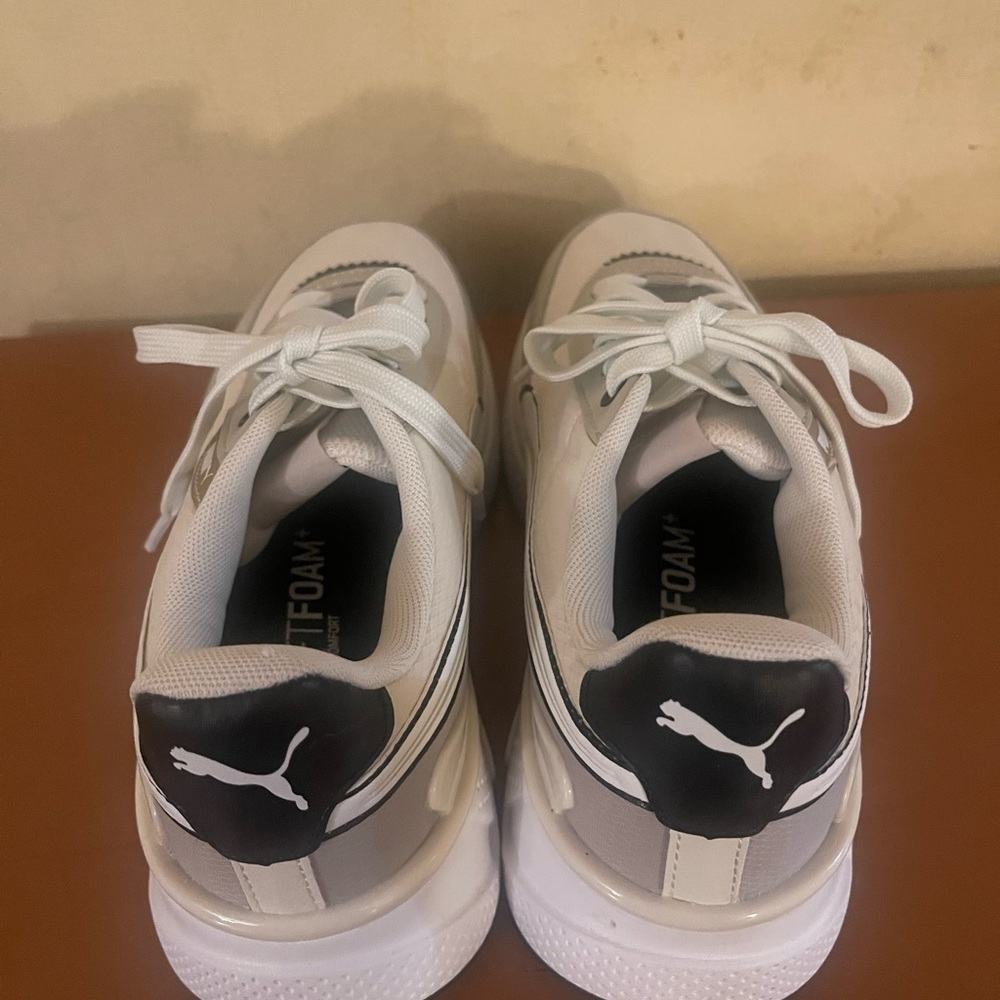 Puma White and Gray Athletic Shoes - Picture 4 of 4